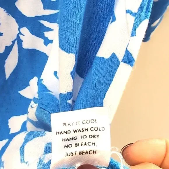 WALKER & WADE Day Tripper Tunic Dress in Cornflower Blue Sz Small - Picture 9 of 11